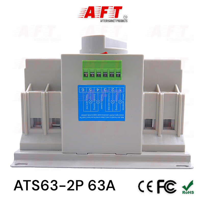 เบรกเกอร์สลับการทำงานอัตโนมัติ รุ่น : ATS63-2P 63A - Image 3