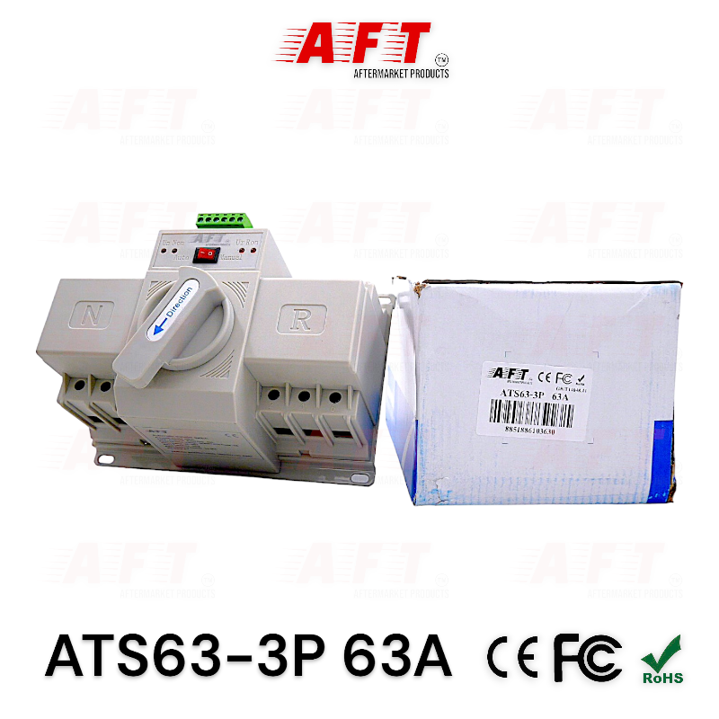 เบรกเกอร์สลับการทำงานอัตโนมัติ รุ่น : ATS63-3P 63A - Image 4