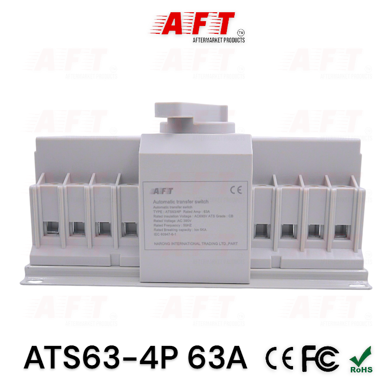 เบรกเกอร์สลับการทำงานอัตโนมัติ รุ่น : ATS63-4P 63A - Image 2